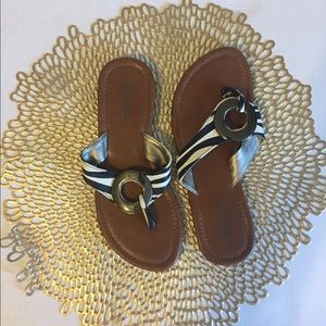 Zebra Print Sandals (S4)